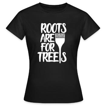 Frisör - Frauen T-Shirt - Schwarz - Vorne - AI Model Female 172 dark (172cm)