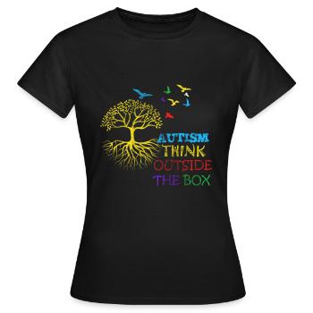 Autismus - Frauen T-Shirt - Schwarz - Vorne - AI Model Female 172 dark (172cm)