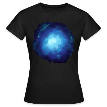 Cloud Tunnel watercolor painting - Women's T-Shirt - black - Front - AI Model Female 172 dark (172cm)