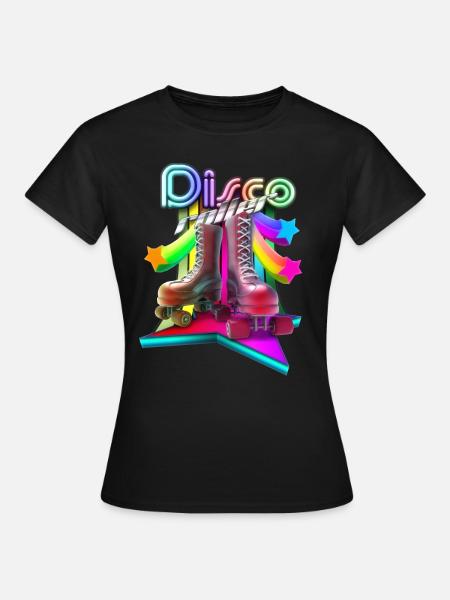 Disco Roller 3D - Women's T-Shirt - black