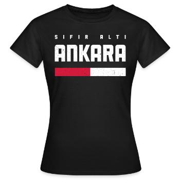 Ankara 06 - Frauen T-Shirt - Schwarz - Vorne - AI Model Female 172 dark (172cm)