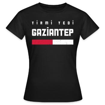 Gaziantep 27 Türkei Turkiye Geschenk Urlaub TR - Frauen T-Shirt - Schwarz - Vorne - AI Model Female 172 dark (172cm)