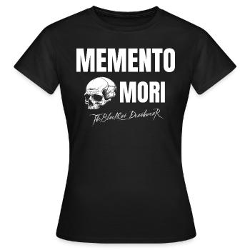 Memento Mori - T-shirt Femme - noir - Devant - AI Model Female 172 dark (172cm)
