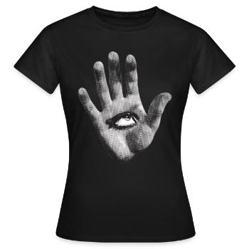Aquarel Mystical - Women's T-Shirt - black - Front - AI Model Female 172 dark (172cm)