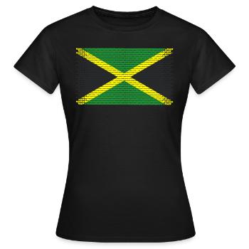 herz jamaika jamaica rasta jamaican flavour ragga - Frauen T-Shirt - Schwarz - Vorne - AI Model Female 172 dark (172cm)