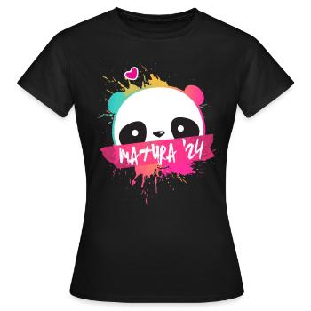 Matura '24 Maturant 2024 Devise Chemise - T-shirt Femme - noir - Devant - AI Model Female 172 dark (172cm)