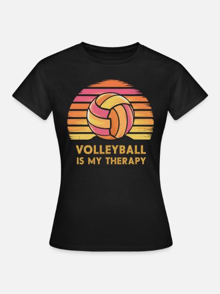 Volleyball - Frauen T-Shirt - Schwarz