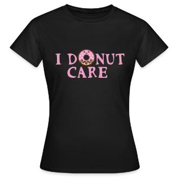 Je fais des soins - T-shirt Femme - noir - Devant - AI Model Female 172 dark (172cm)