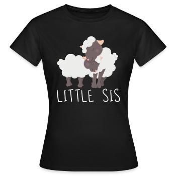Petite soeur - T-shirt Femme - noir - Devant - AI Model Female 172 dark (172cm)