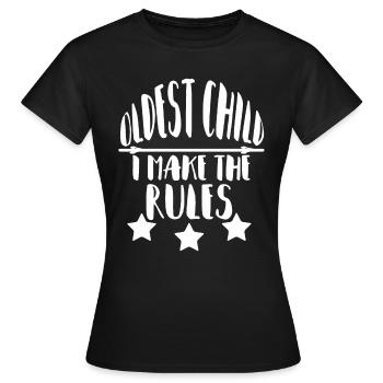 The oldest child - Oldest child - Women's T-Shirt - black - Front - AI Model Female 172 dark (172cm)