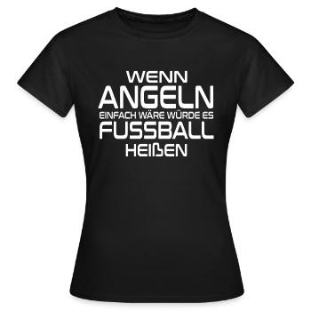 Lustiger Angler Spruch Raubfischangeln Karpfen - Frauen T-Shirt - Schwarz - Vorne - AI Model Female 172 dark (172cm)