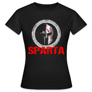 Sparta Krieger Greece Grece Malaka cadeau - T-shirt Femme - noir - Devant - AI Model Female 172 dark (172cm)