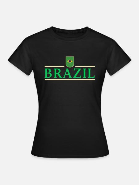 Brazil Brazil Football Jersey Outfit Gift - Women's T-Shirt - black