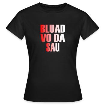 Munich Dialecte bavarois Dialecte bavarois Dicton - T-shirt Femme - noir - Devant - AI Model Female 172 dark (172cm)