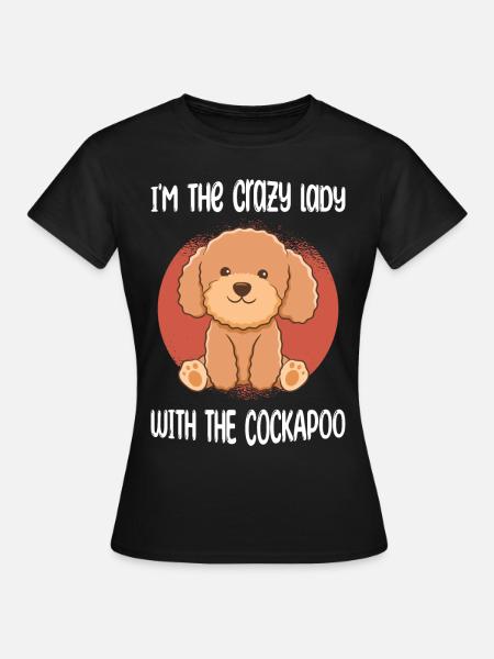Cockapoo Liebhaber | Hunderasse Haustier Geschenke - Frauen T-Shirt - Schwarz