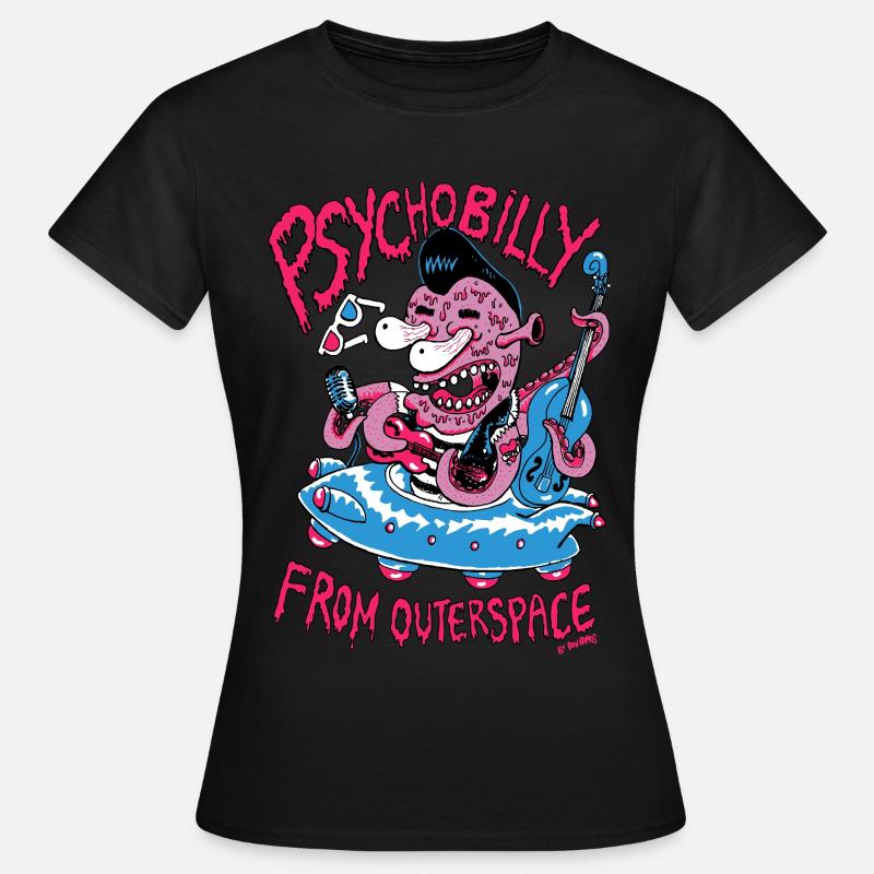 psychobilly from outerspace - Women's T-Shirt - black