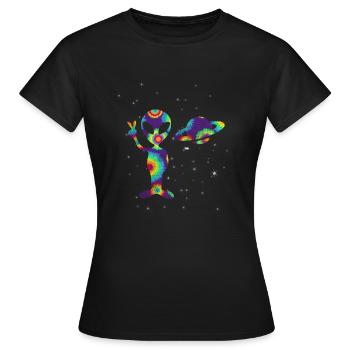 étranger - T-shirt Femme - noir - Devant - AI Model Female 172 dark (172cm)