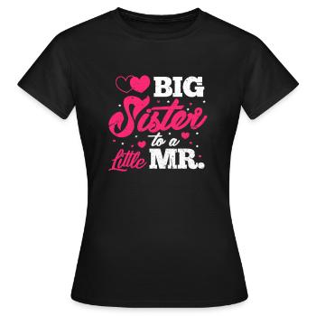 Big sister - Women's T-Shirt - black - Front - AI Model Female 172 dark (172cm)
