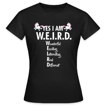 unicorn - Women's T-Shirt - black - Front - AI Model Female 172 dark (172cm)