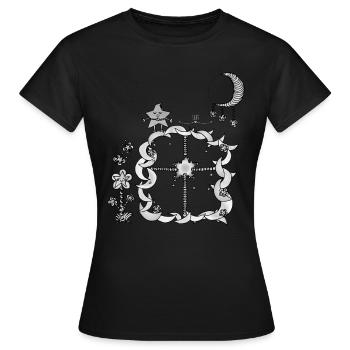 Magisches Tor Nox- Die Hüter von Orbis - Frauen T-Shirt - Schwarz - Vorne - AI Model Female 172 dark (172cm)