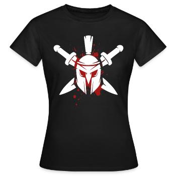 Design spartiate - T-shirt Femme - noir - Devant - AI Model Female 172 dark (172cm)
