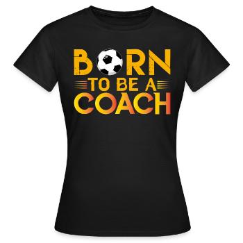 Football coach | Cadeau coach Football Le Meilleur - T-shirt Femme - noir - Devant - AI Model Female 172 dark (172cm)