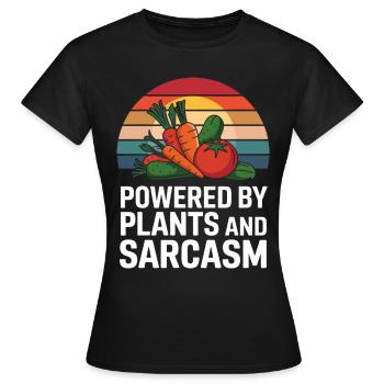 Végétarien Végétalien Végétarien Végétarien - T-shirt Femme - noir - Devant - AI Model Female 172 dark (172cm)