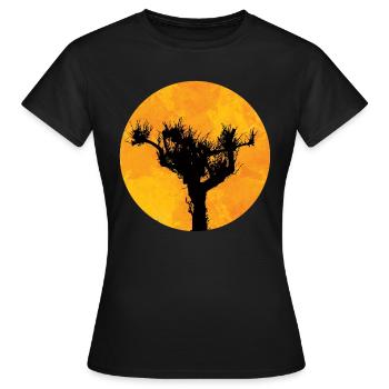 Pin au soleil - T-shirt Femme - noir - Devant - AI Model Female 172 dark (172cm)