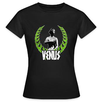 Hellenism Rom Griechenland Venus Aphrodite Gott - Frauen T-Shirt - Schwarz - Vorne - AI Model Female 172 dark (172cm)