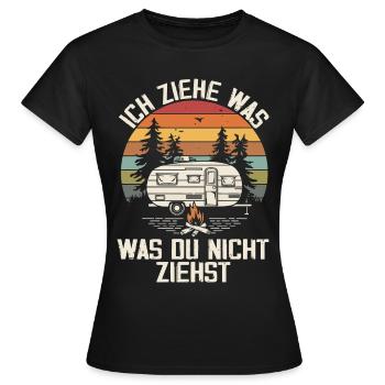 I pull what you don't pull Caravan Camper - Women's T-Shirt - black - Front - AI Model Female 172 dark (172cm)