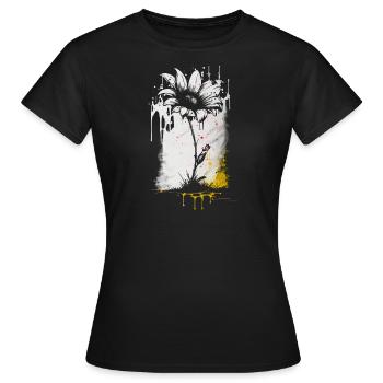 Pâquerette - T-shirt Femme - noir - Devant - AI Model Female 172 dark (172cm)