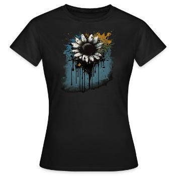 Pâquerette - T-shirt Femme - noir - Devant - AI Model Female 172 dark (172cm)