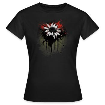 Pâquerette - T-shirt Femme - noir - Devant - AI Model Female 172 dark (172cm)
