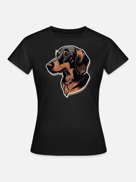 Teckel - T-shirt Femme - noir