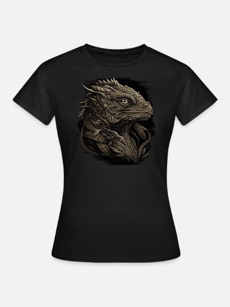 Bartagame Kleiner Drachen - Frauen T-Shirt - Schwarz
