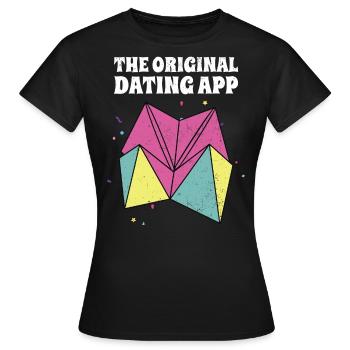 90er Jahre - Frauen T-Shirt - Schwarz - Vorne - AI Model Female 172 dark (172cm)