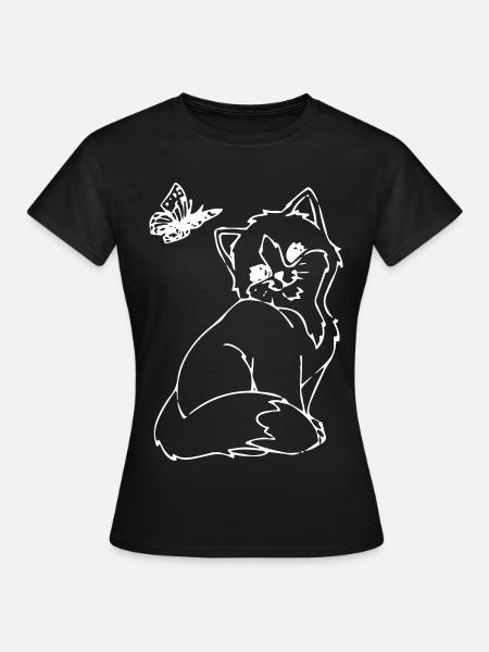 Katze - Kätzchen - Frauen T-Shirt - Schwarz