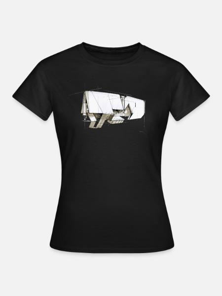 graphic sketch - Frauen T-Shirt - Schwarz