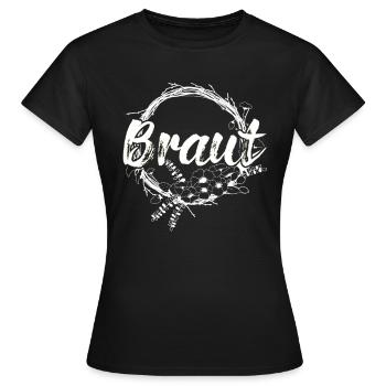 Junggesellenabschied Team Braut Poltern - Frauen T-Shirt - Schwarz - Vorne - AI Model Female 172 dark (172cm)