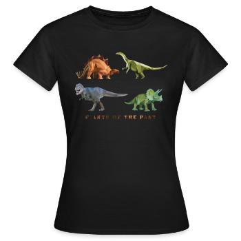 dinosaurier_06201402 - Frauen T-Shirt - Schwarz - Vorne - AI Model Female 172 dark (172cm)