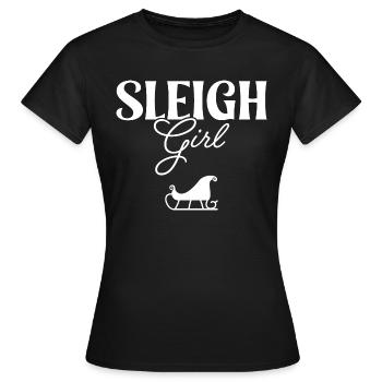 Sleigh Girl - Women's T-Shirt - black - Front - AI Model Female 172 dark (172cm)