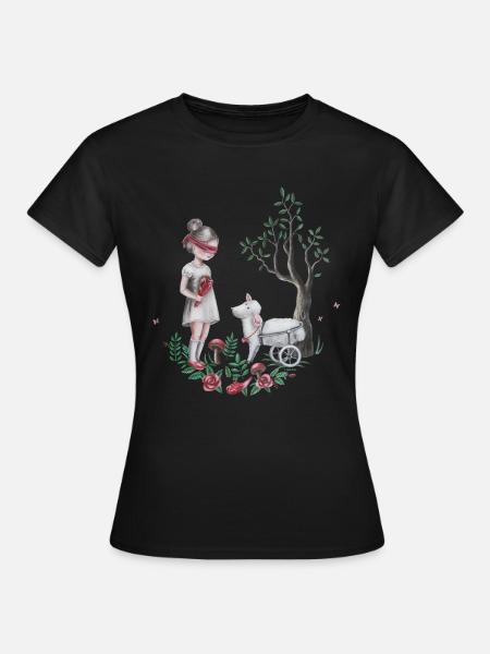 The Easter Lamb - Kunst für Tierrechte - Frauen T-Shirt - Schwarz