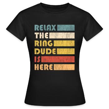Ring Dude Ringträger Hochzeit Trauung Ehering - Frauen T-Shirt - Schwarz - Vorne - AI Model Female 172 dark (172cm)