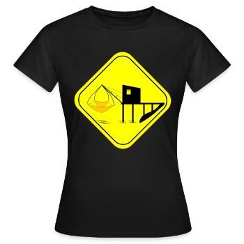 cabane de pecheur - T-shirt Femme - noir - Devant - AI Model Female 172 dark (172cm)
