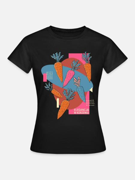 Eleganz in der Wurzel - Frauen T-Shirt - Schwarz