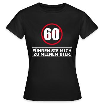 Cadeau d'anniversaire 60 - T-shirt Femme - noir - Devant - AI Model Female 172 dark (172cm)