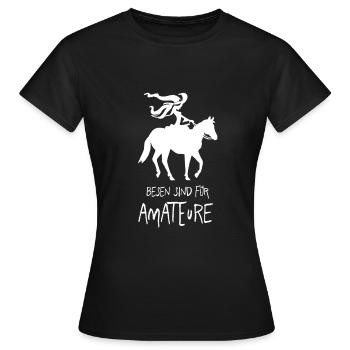 Snes are for amateurs. Western Riding Witch Horse - Women's T-Shirt - black - Front - AI Model Female 172 dark (172cm)