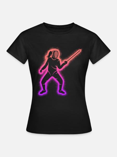 Schermen Schermen Schermen Kinderen Vrouwen Schermen - Vrouwen T-shirt - zwart