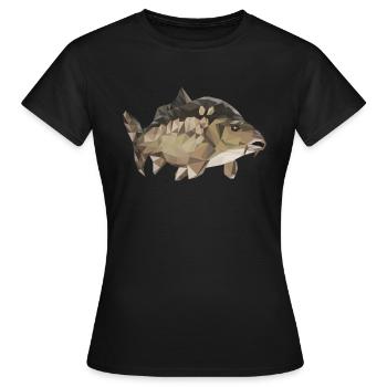 Carpes poissons - T-shirt Femme - noir - Devant - AI Model Female 172 dark (172cm)