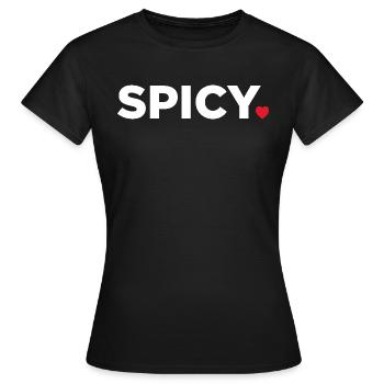 Piquant - T-shirt Femme - noir - Devant - AI Model Female 172 dark (172cm)